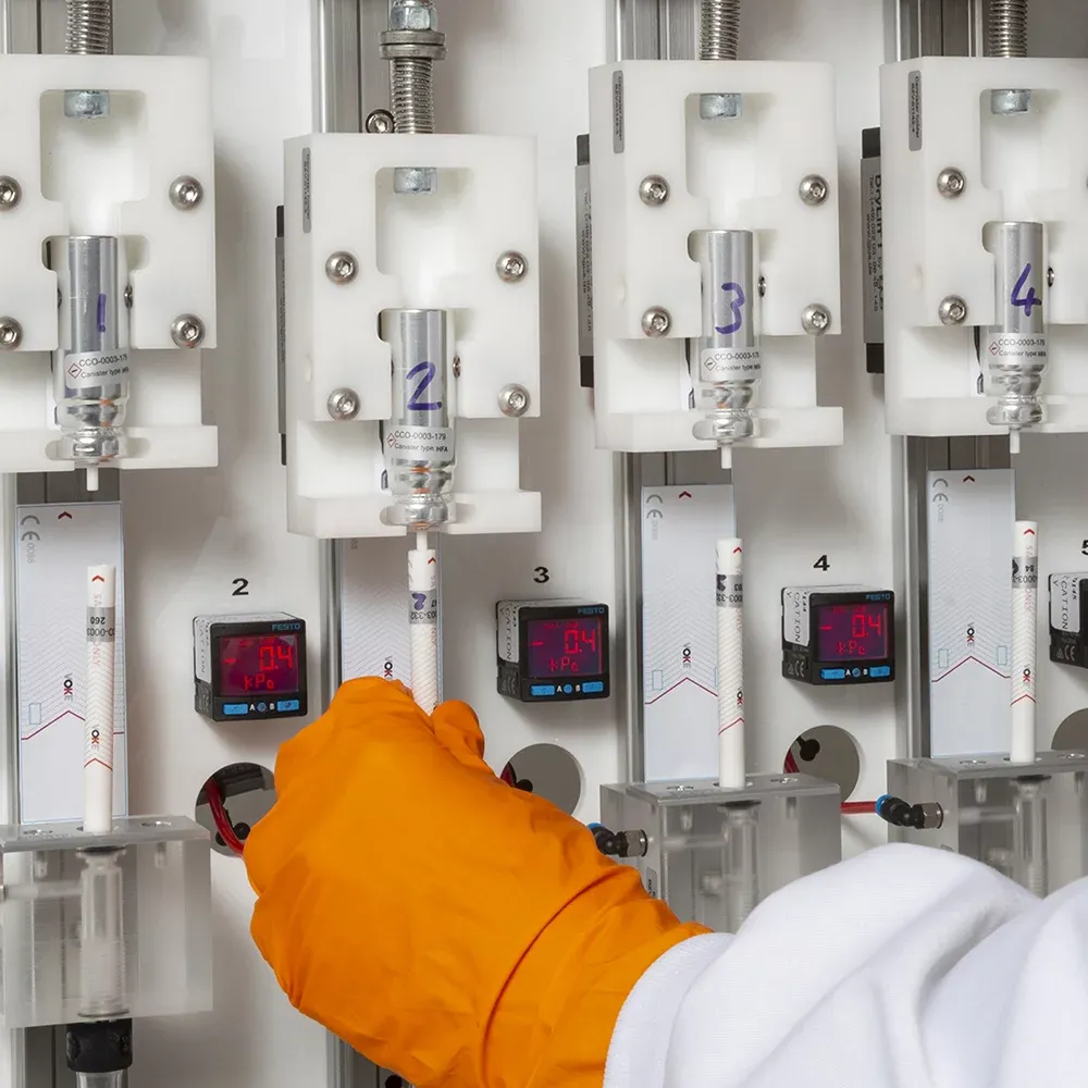 Machine testing of Prototype Voke Inhalers